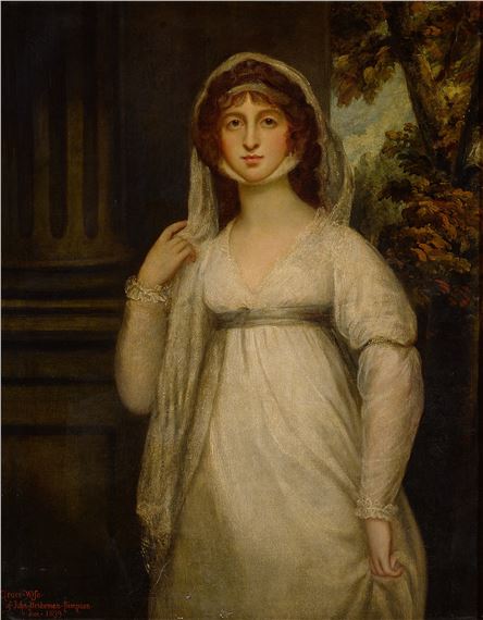 Portrait of Grace Estwick Bridgeman-Simpson (1774-1839), three-quarter length by George Romney