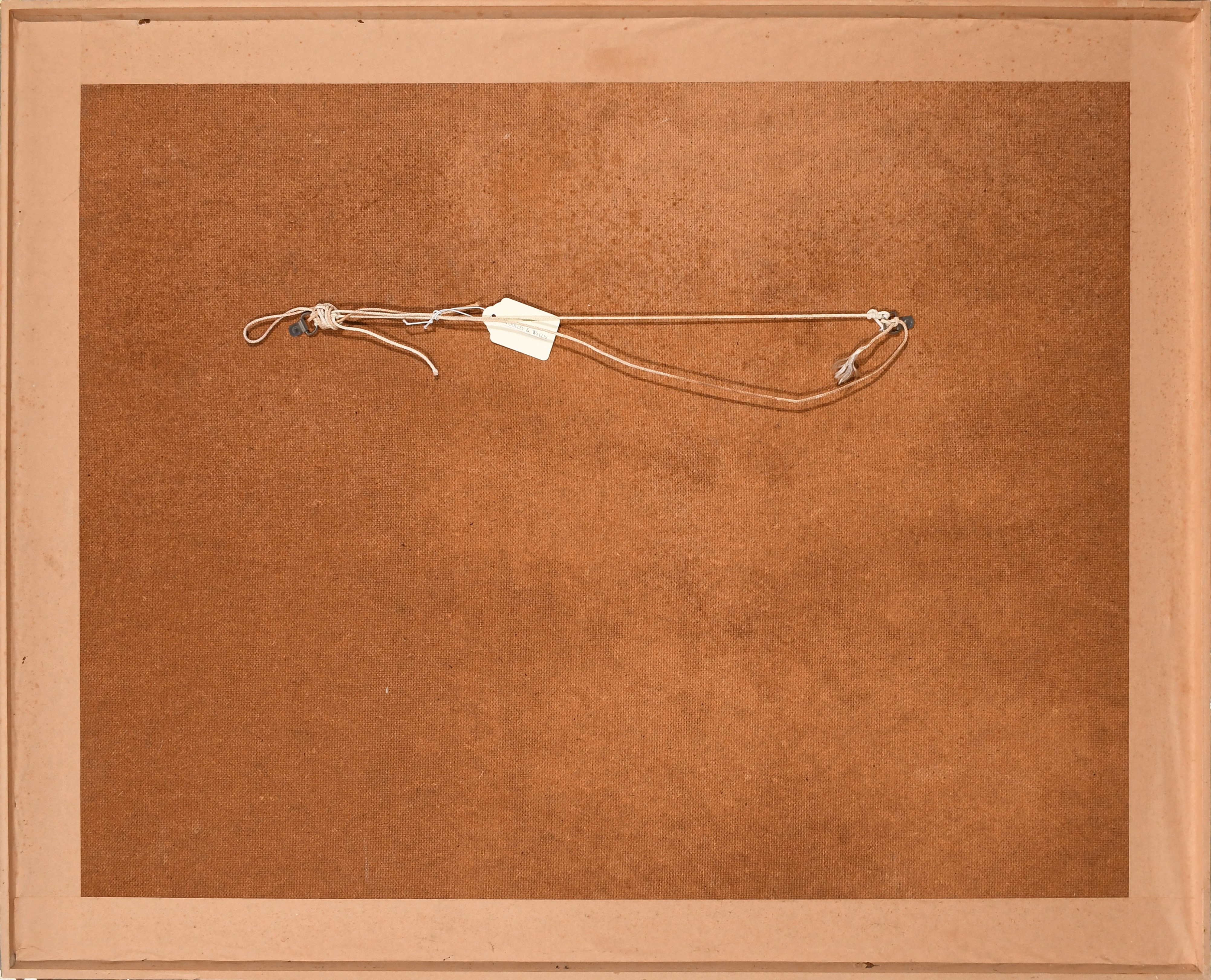 Artwork by Genevieve Dael, A building and seagull sinking beneath the waves, Made of Oil on canvas