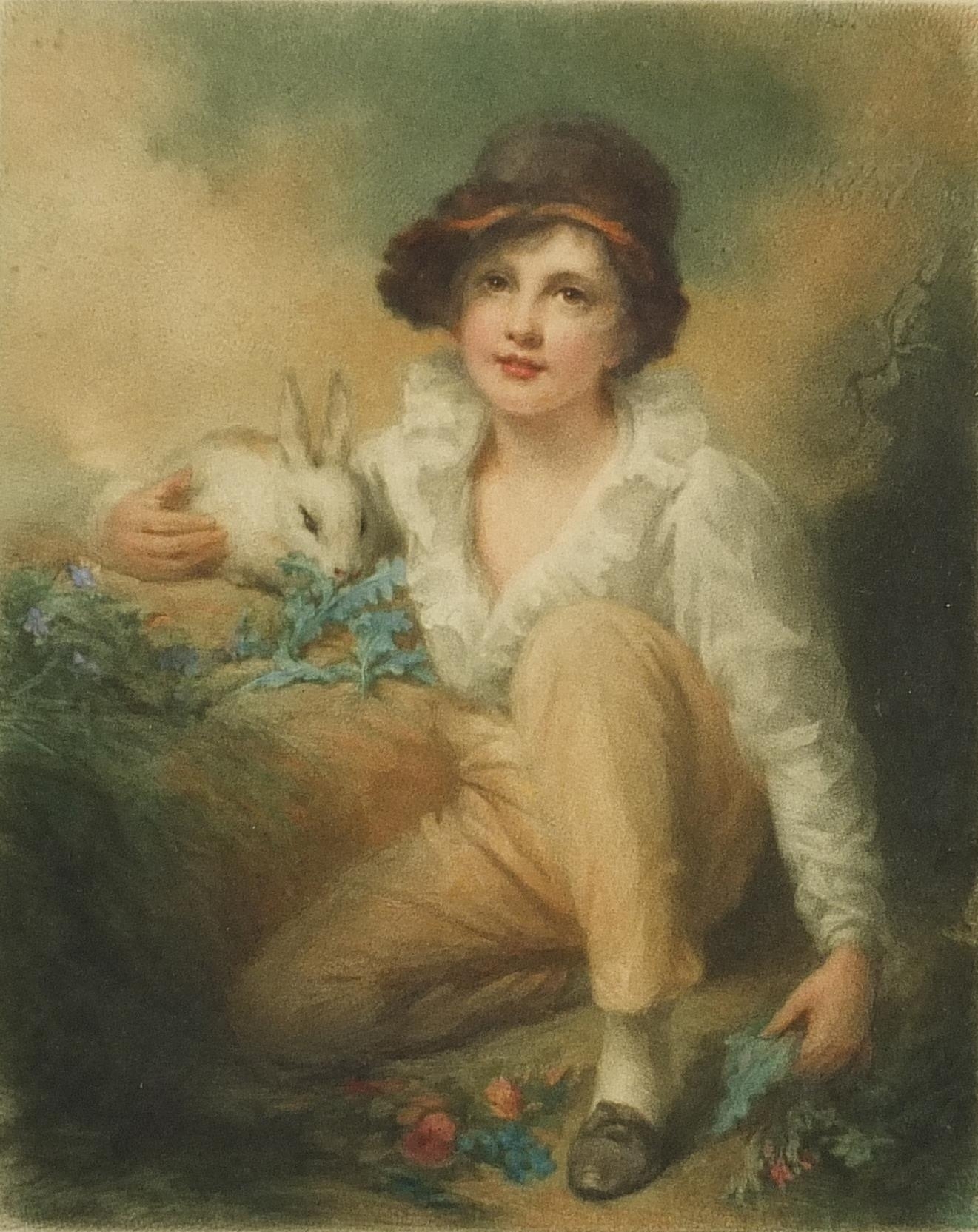 Henry Raeburn | Boy with a rabbit | MutualArt