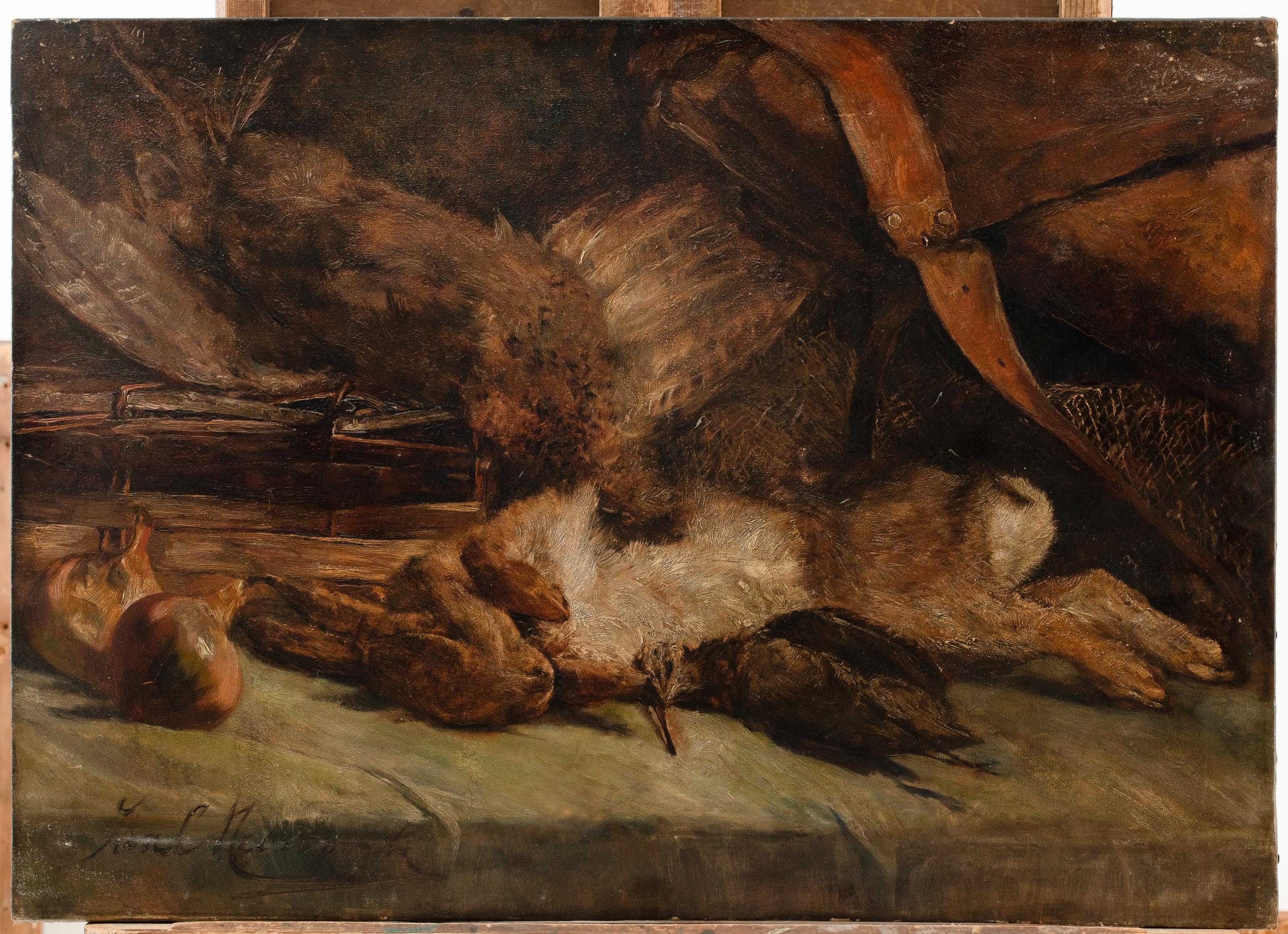Artwork by Jan C. Neervoort, Hunting Still Life, Made of Canvas