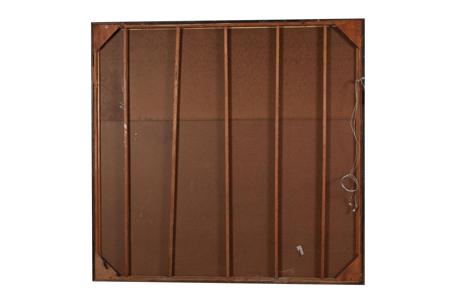 Artwork by Gilbert Henderson, Brutal and rouge-toned abstraction, Made of Oil on masonite