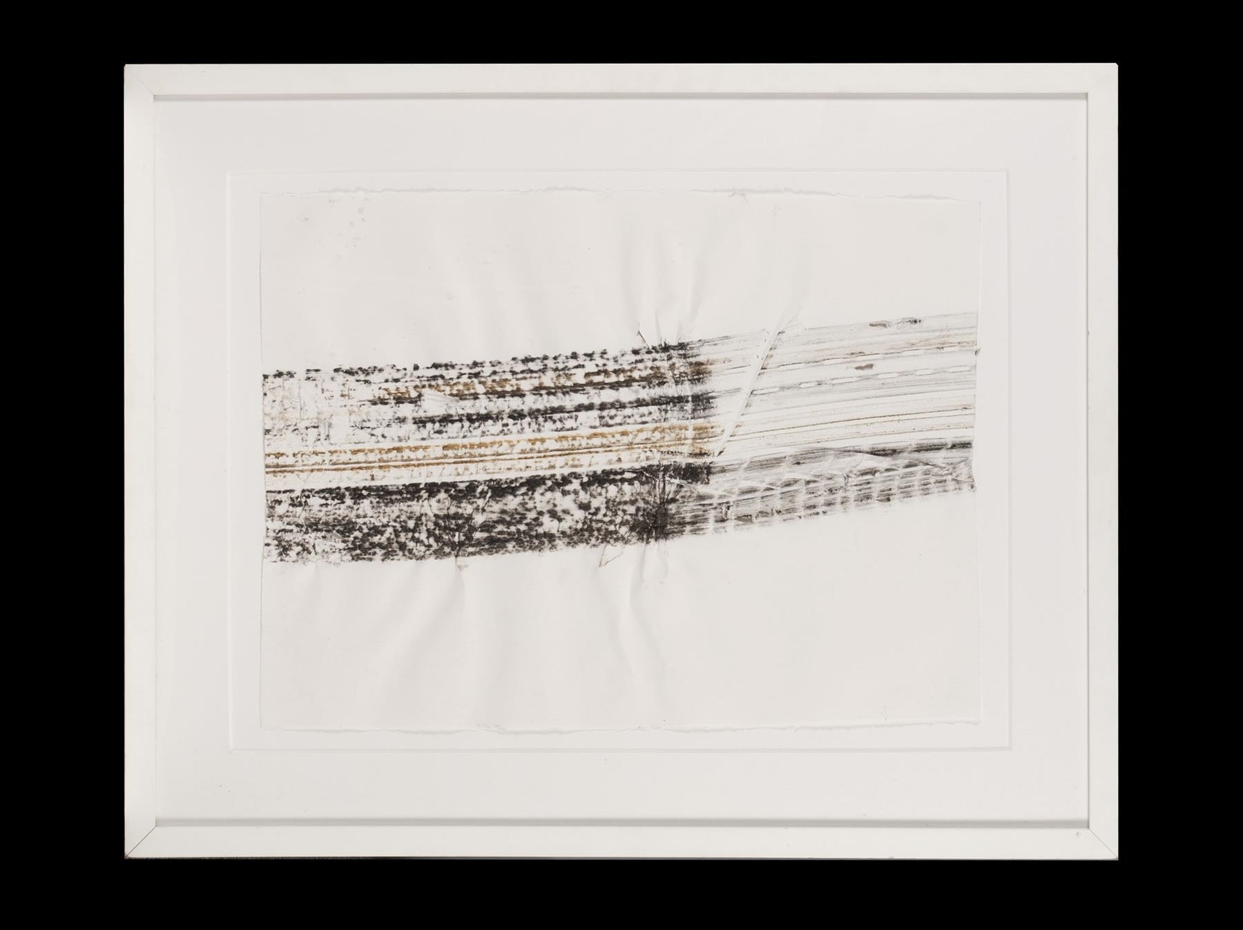 Artwork by Guy Overfelt, Burnout on Paper , 2003., Made of glass with white acrylic