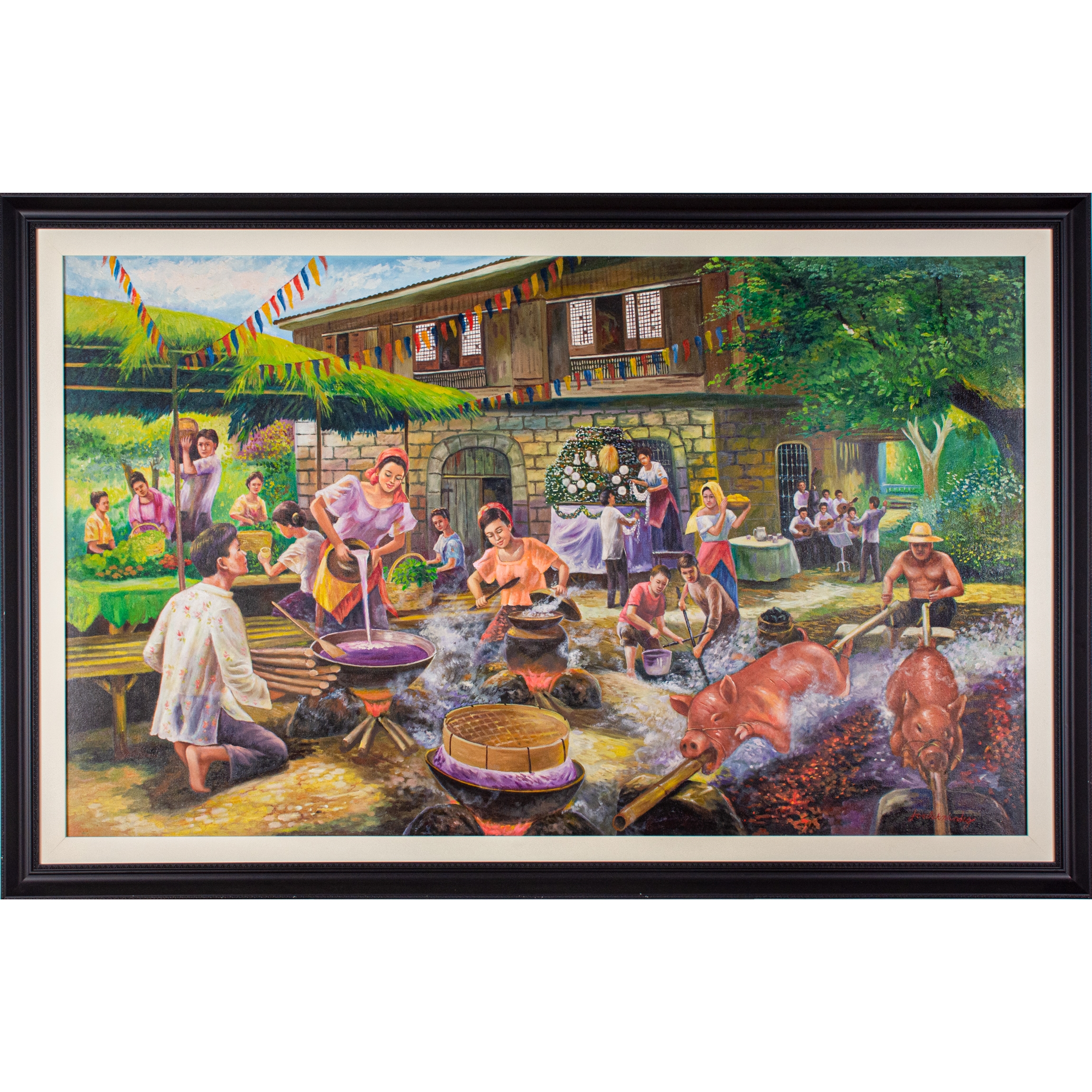 Artwork by Joseph Hernandez, Untitled (Fiesta), Made of Oil on canvas