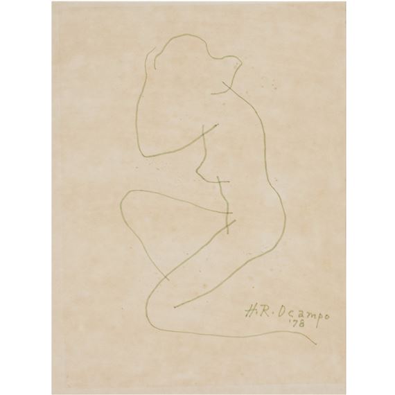 Untitled (Nude) by Hernando Ocampo, dated 1978