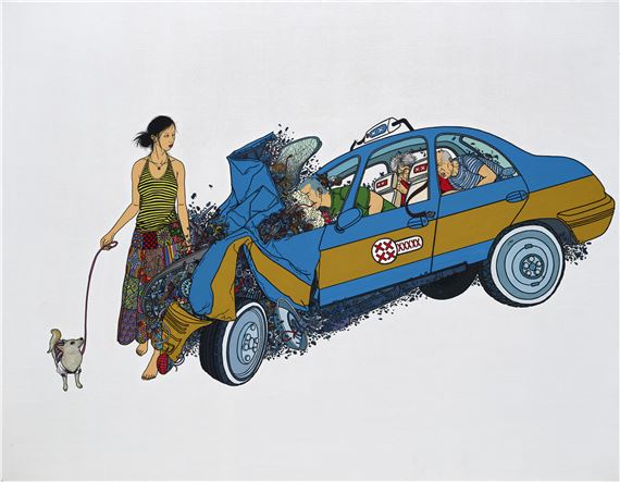 My Airbag is Opened by Chen Fei, Painted in 2007