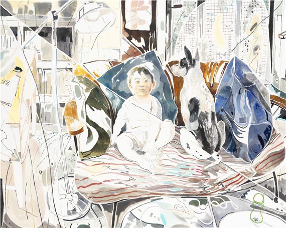 Joel and Balltsz by Chris Huen Sin Kan, 2018, Painted in 2018