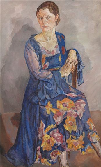 PORTRET DAMY W WIECZOROWEJ SUKNI by Maria-Mela Muter, OK. 1930