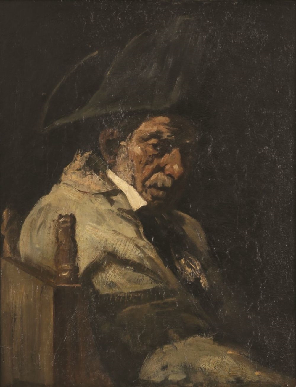 Artwork by Meyer Isaac de Haan, Sitting in the Synagogue, Made of oil on canvas
