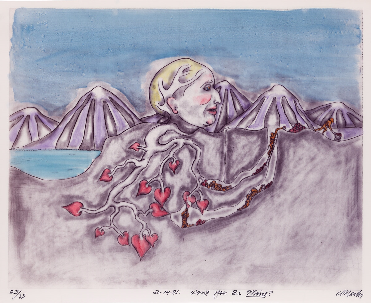 Artwork by China Marks, Untitled (Figures), Made of prints