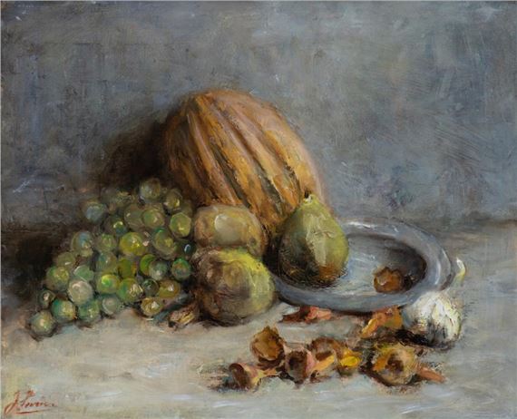 Still life with fruit by Jacoba Surie