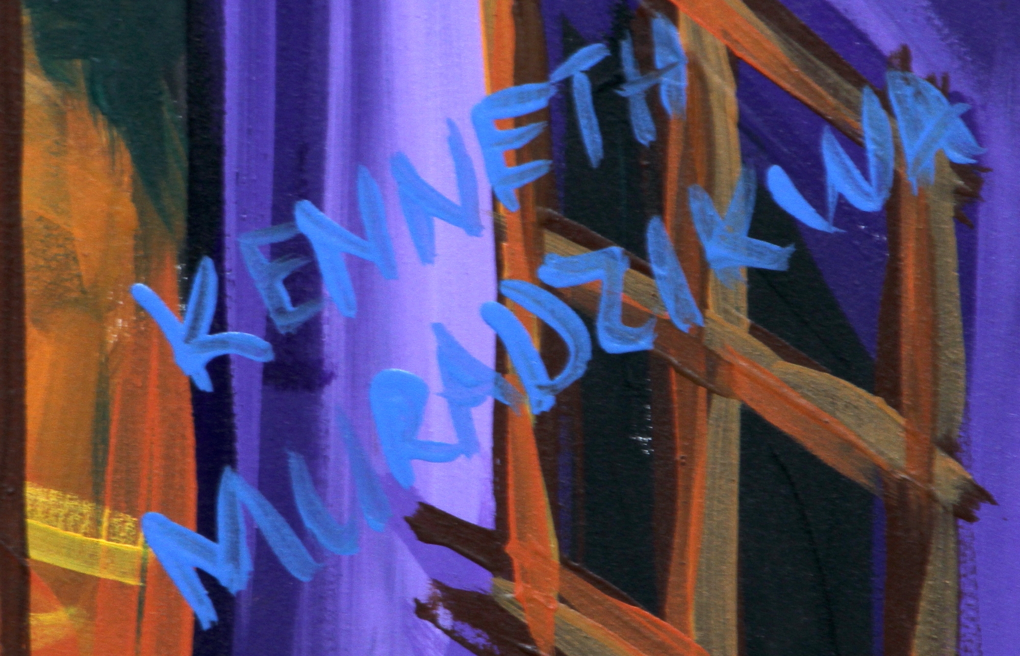 Artwork by Kenneth Muradzikwa, LOTTO SHOP, Made of oil on canvas