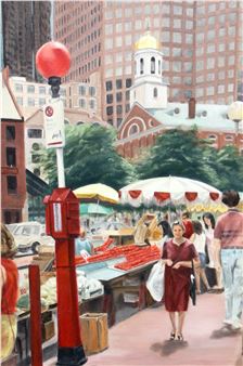 TOWN SCENE - Heather Risley
