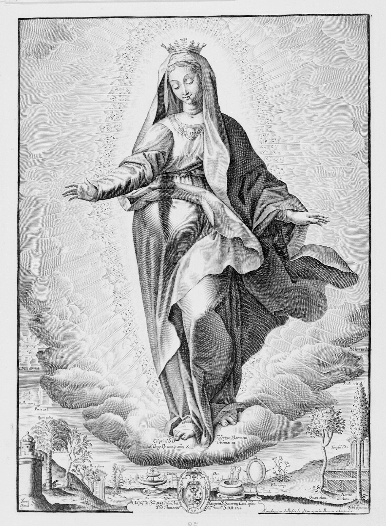 Artwork by Master of San Ildefonso, Tota Pulchra, Made of Oil on copper