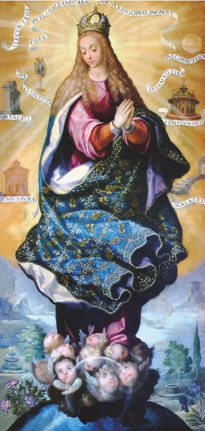 Artwork by Master of San Ildefonso, Tota Pulchra, Made of Oil on copper