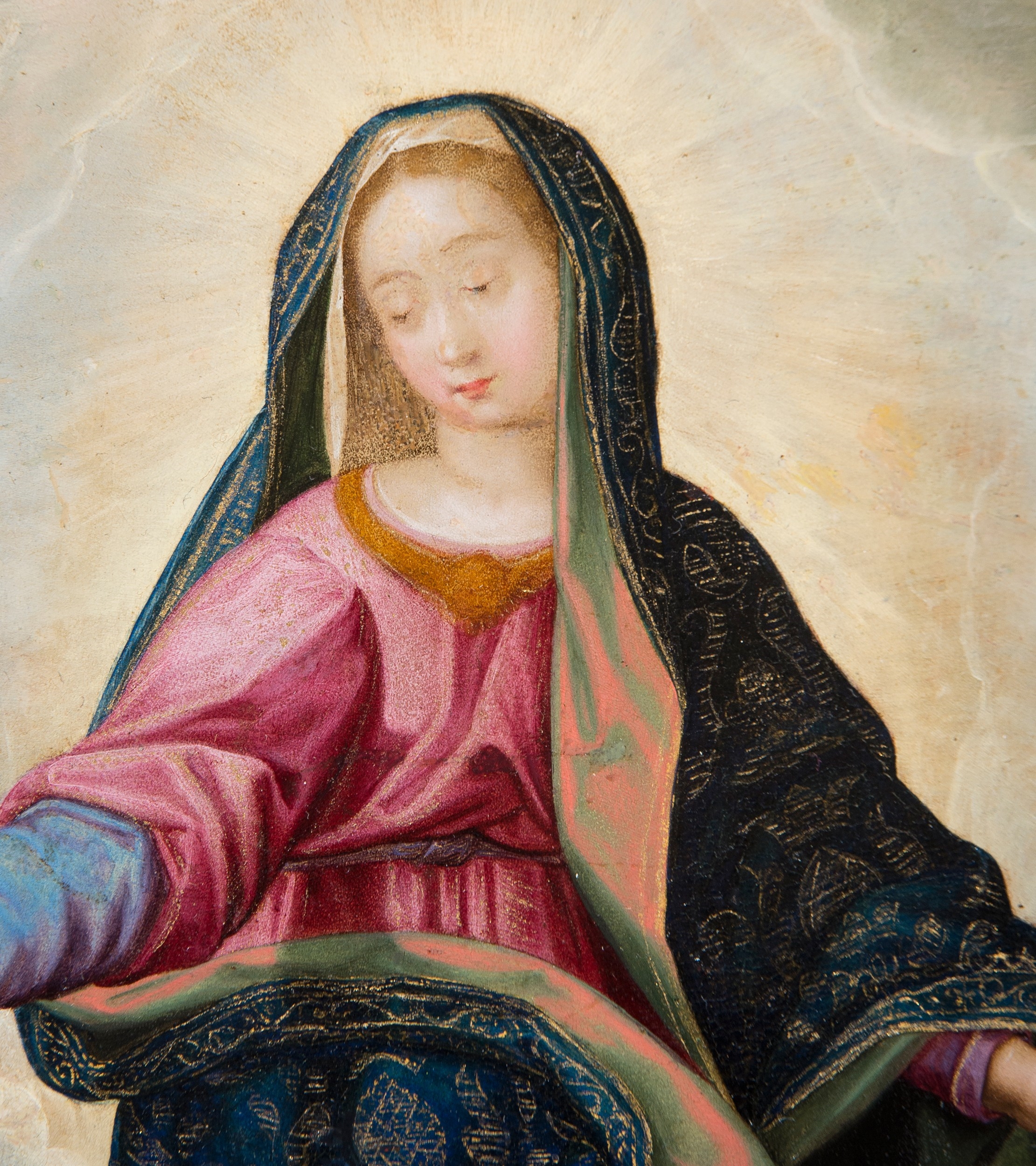 Artwork by Master of San Ildefonso, Tota Pulchra, Made of Oil on copper