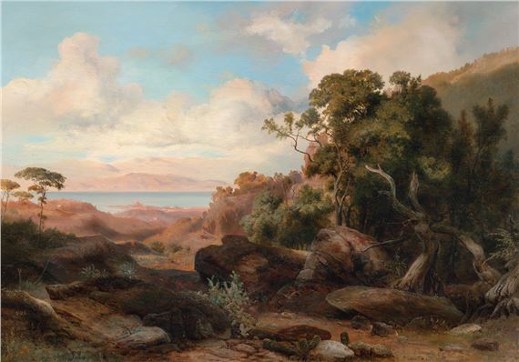 Bei Messina by Johann Friedrich Stock, 1861