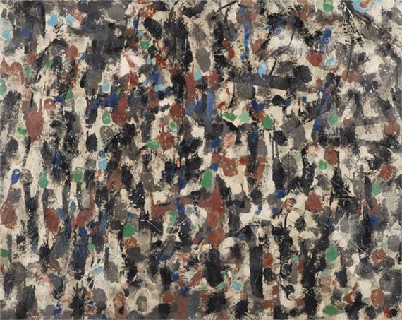 NON OBJECTIVE LANDSCAPE WITH LANDSCAPE VERSO by Ralph Balson