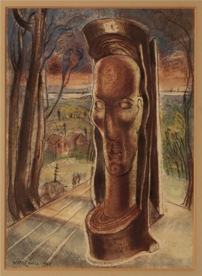 Solemn Head by William McCance, 1945
