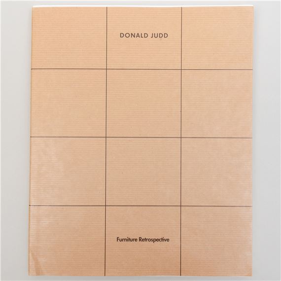 Donald Judd | Furniture Retrospective Catalogue (1993) | MutualArt