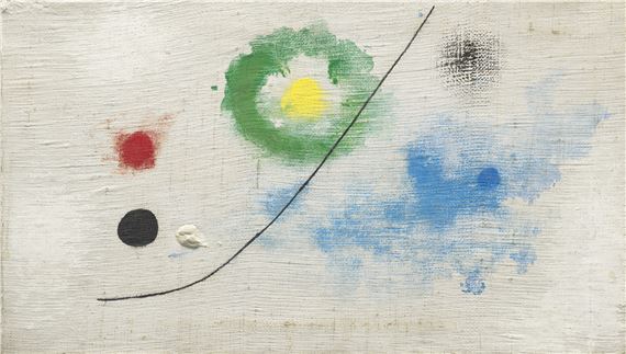 Lithographie Offset Joan Miró 'Femme Hantée Par Le Passage De L'Oiseau' - Format 12 X 35 Pouces, édition 1996