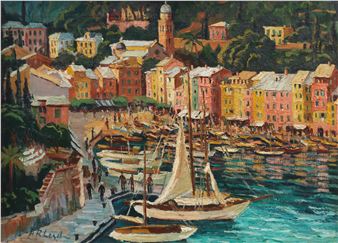 View of Portofino - Rudolf von Leyden