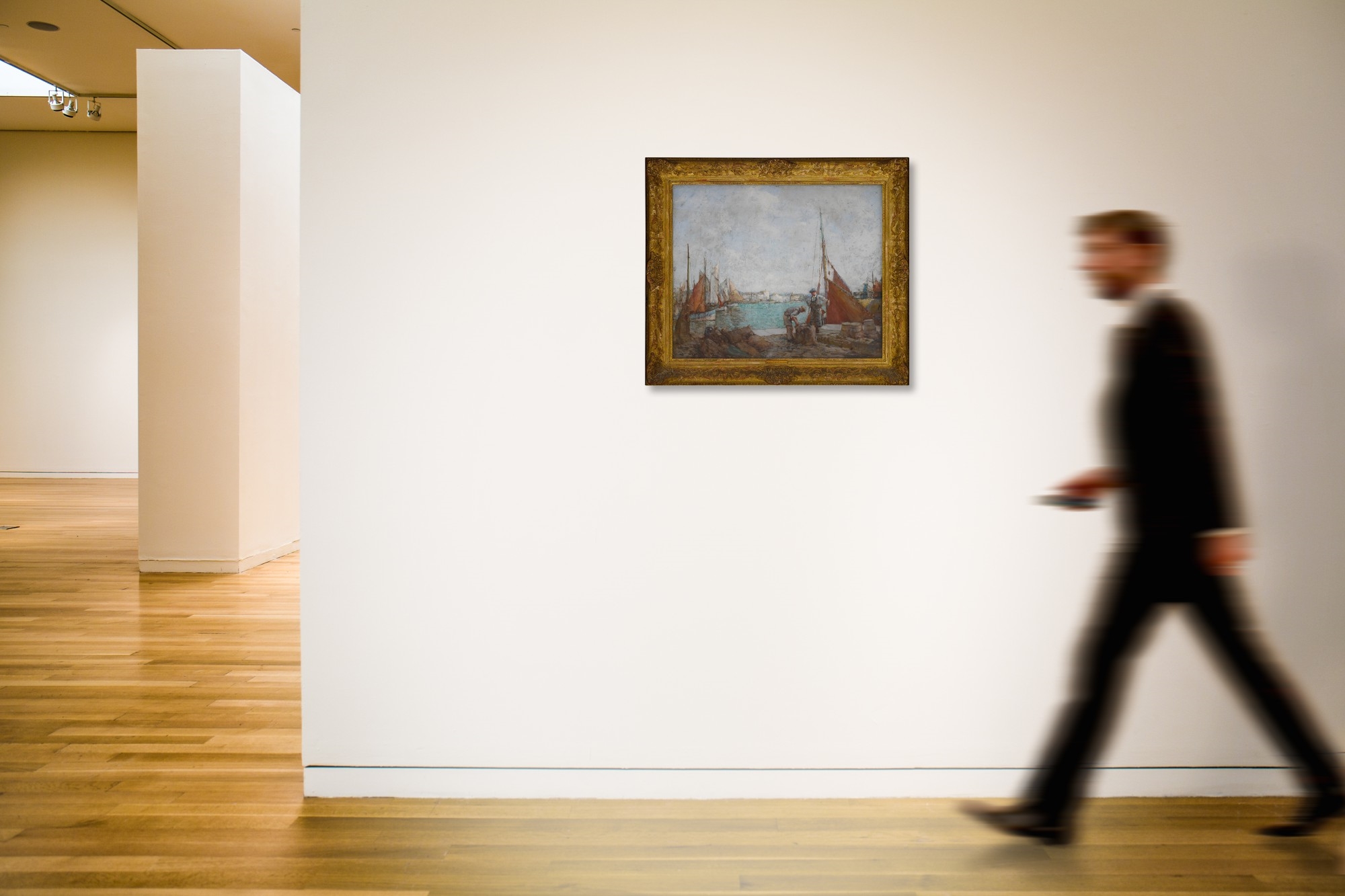 Artwork by William Lee-Hankey, Bringing in the Catch, Made of oil on canvas