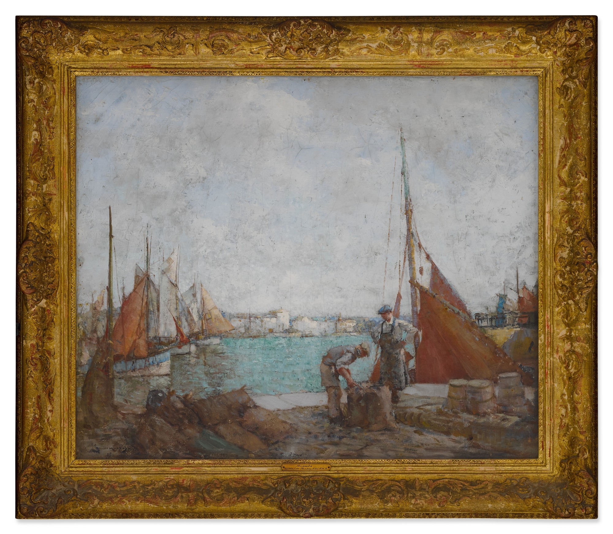 Artwork by William Lee-Hankey, Bringing in the Catch, Made of oil on canvas