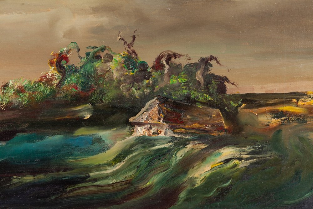 Henryk Kozakiewicz | Landscape with a Hut | MutualArt
