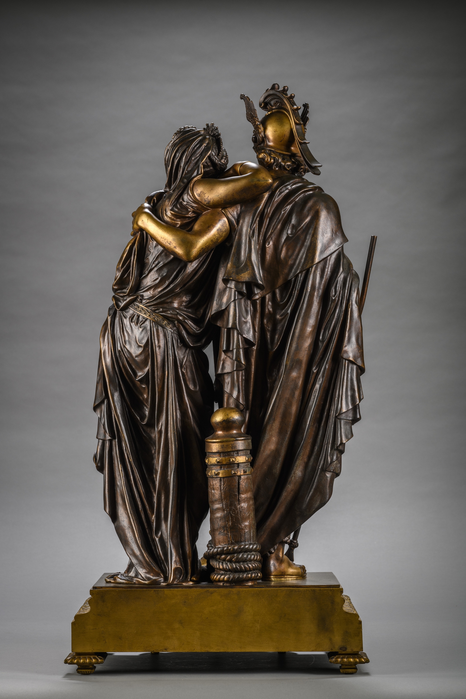 Artwork by Jean-Baptiste Germain, Dido and Aeneas, Made of gilt bronze sculpture