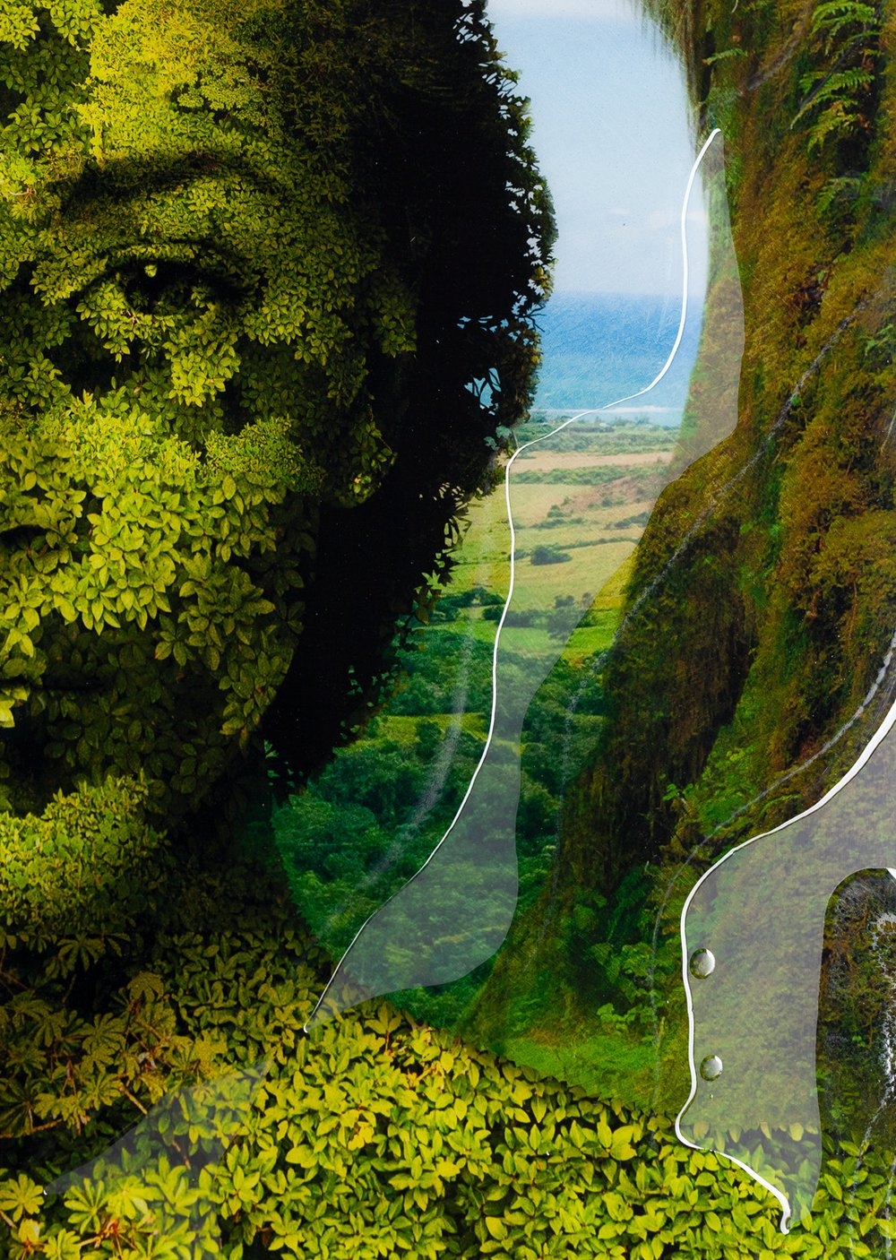 Artwork by Igor Morski, Green Woman, Made of mixed media