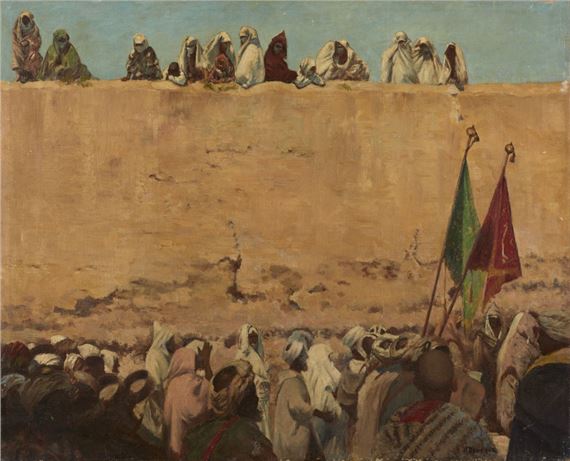 Retour de fête à Fès by Joseph Félix Bouchor