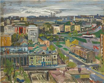 Krasnaya Presnya. The street in 1905 - Georgiy Andreevich Sysilyatin