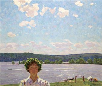Spring on the Volga - Alexei Ivanovich Butov