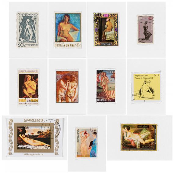 Briefmarken von Gemälden. by Hans-Peter Feldmann, 2005