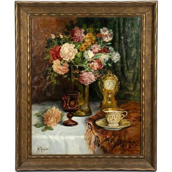 Title: Still Life with Flowers - Malvin Singer