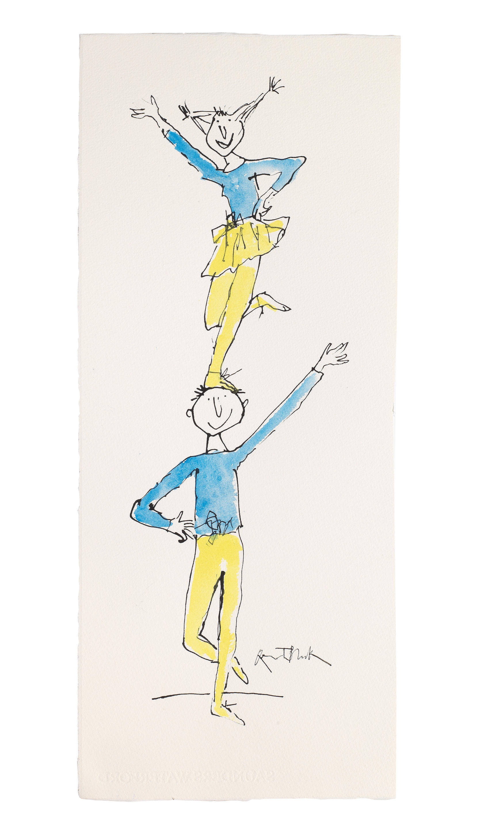 Quentin Blake | Acrobats (2022) | MutualArt