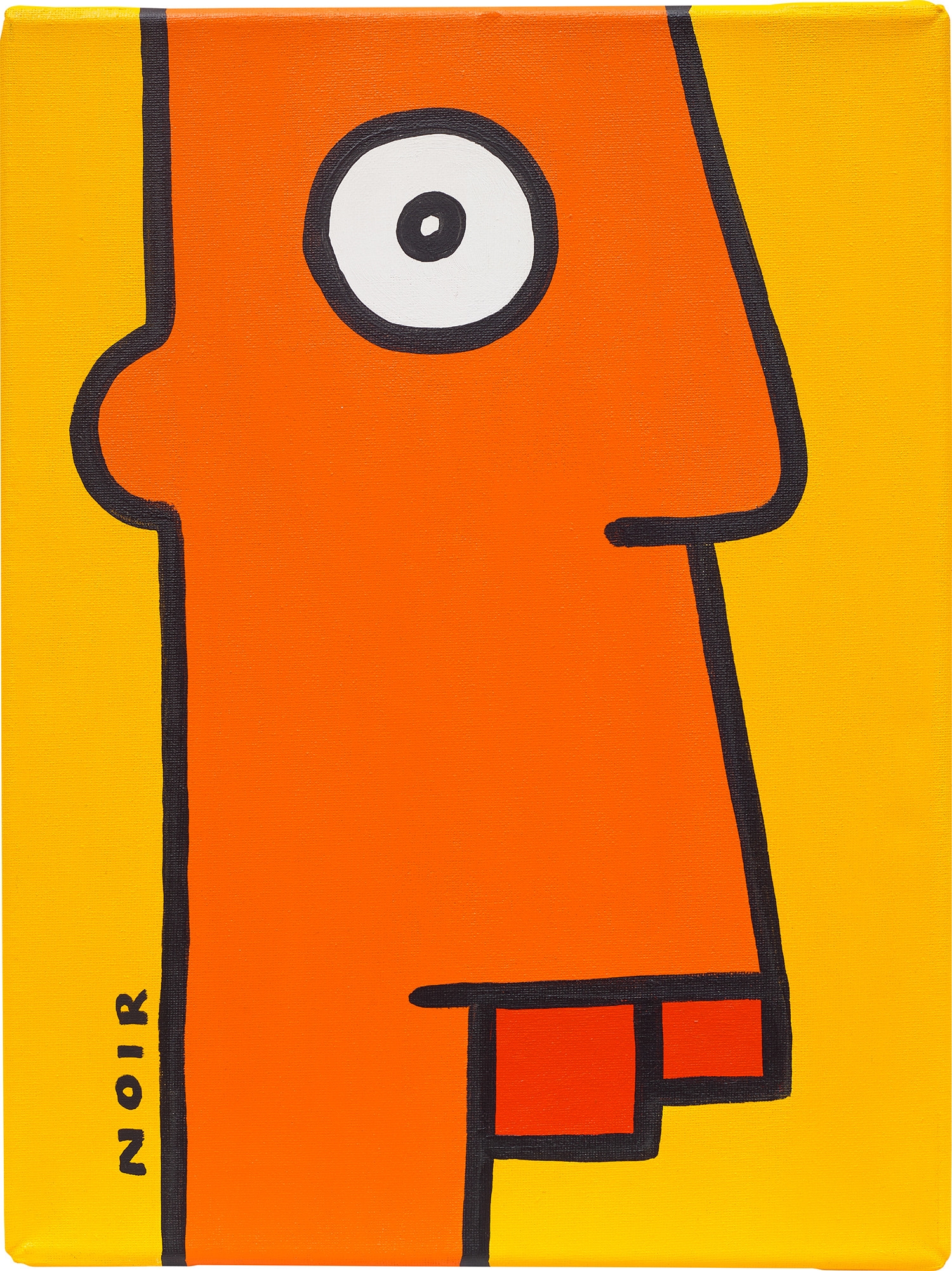 Artwork by Thierry Noir, Two works: (i) Ich Schwitze Ungern Deshalb Ganz Ruhig!; (ii) I Think About Something Hou La La It Is So Important I Have To Write It Down Immediately, Made of acrylic on canvas
