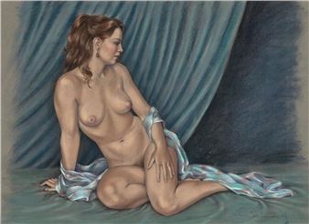 Seated Nude - Victoria Fontaine-Wolf