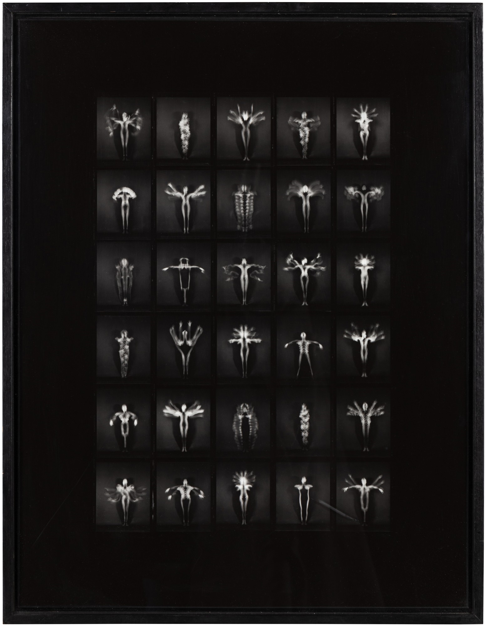 Artwork by Laurence Demaison, Personne - planche contact, Made of silver print