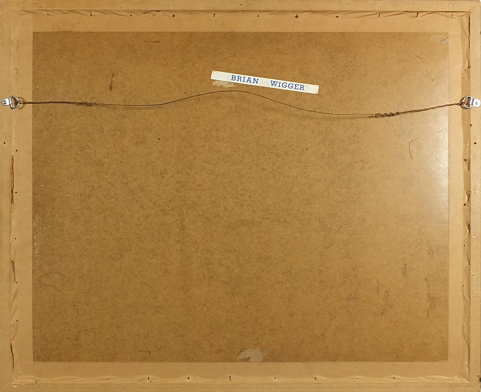 Artwork by Brian M. Wiggers, Brian M Wiggers - Huntsman and Gundog by a riverside, Made of gouache, mounted