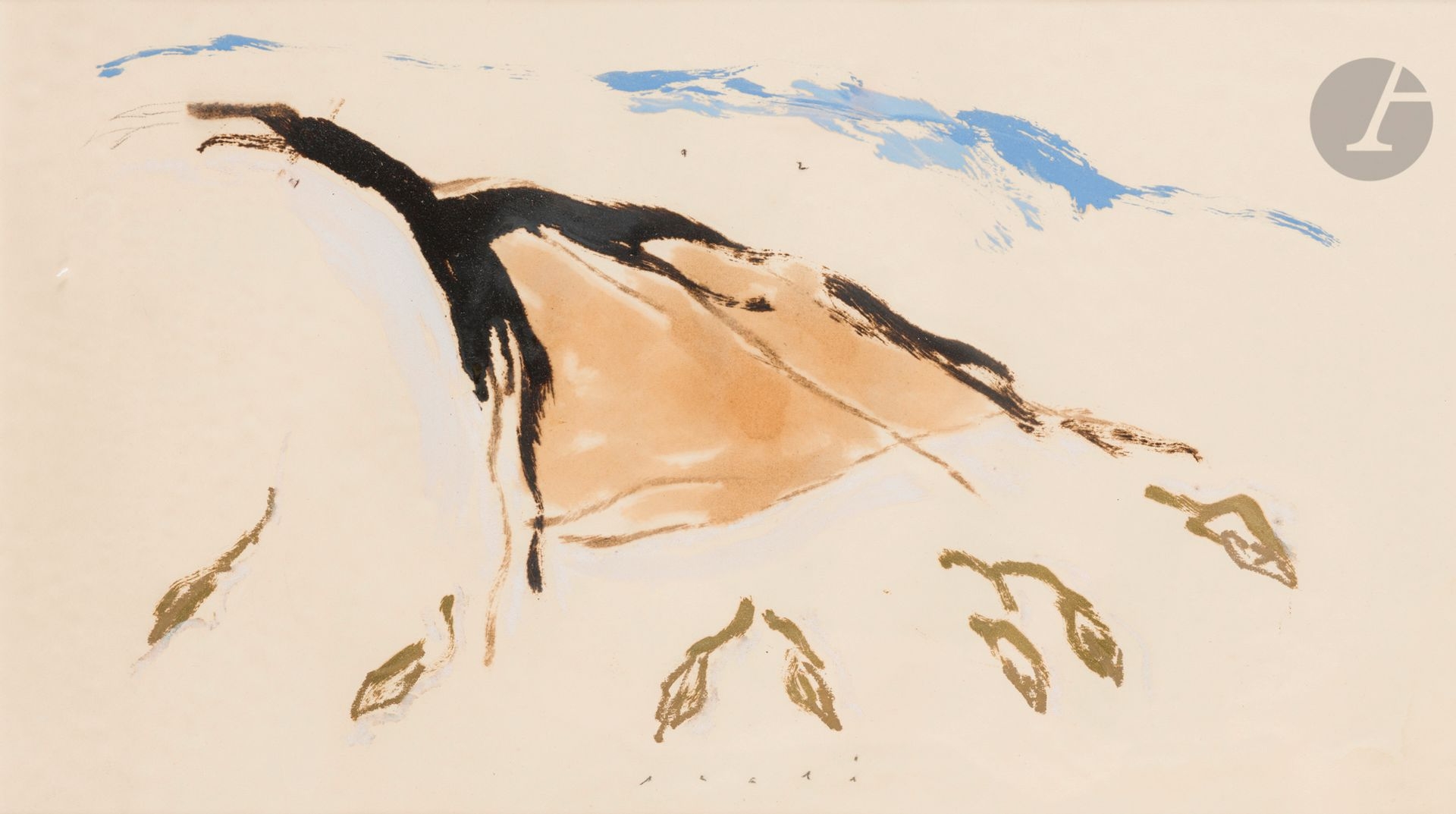 Artwork by Vincent Scali, Composition, Made of Mixed media on paper