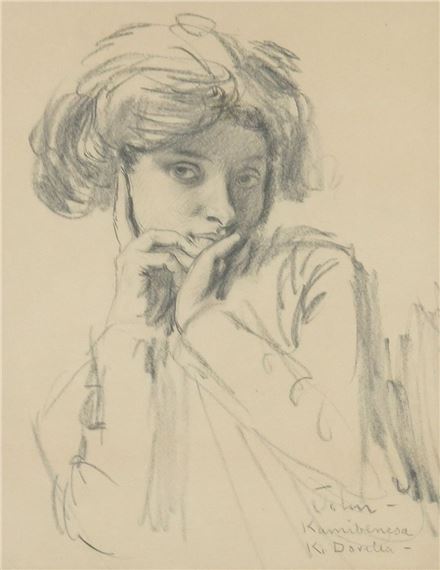portrait of Dorelia by Augustus Edwin John