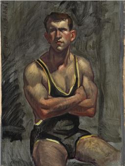 Jim Manfredi in Black / Yellow Singlet - Mark Beard