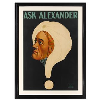 AN ASK ALEXANDER FRAMED MAGIC POSTER - Av Yaga Bombay