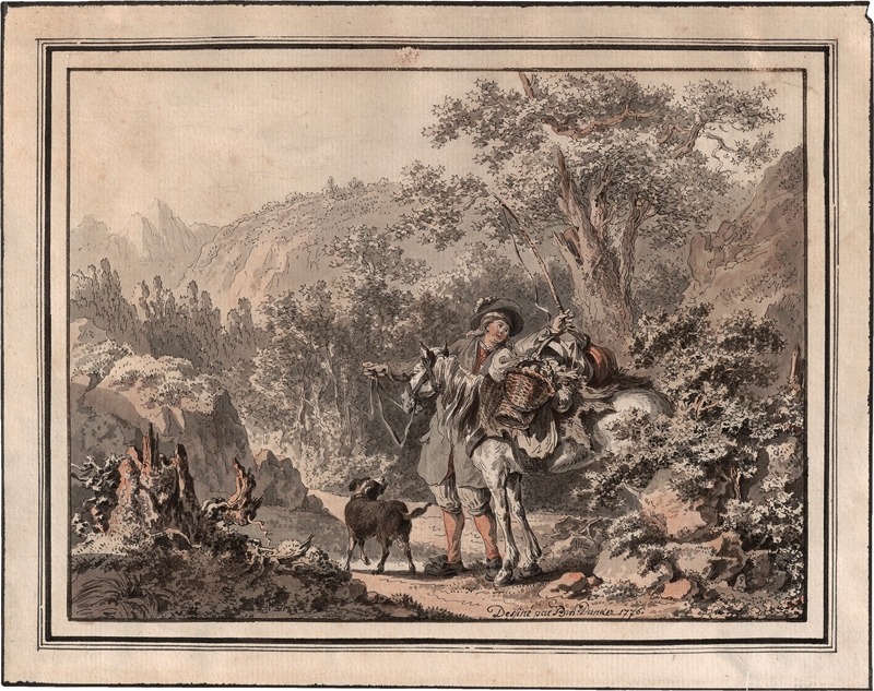 Balthazar Anton Dunker | Die Rast im Wald (1776) | MutualArt