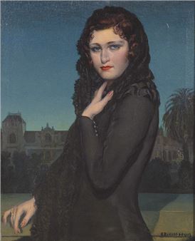 Mujer con mantilla - Eduardo Soria