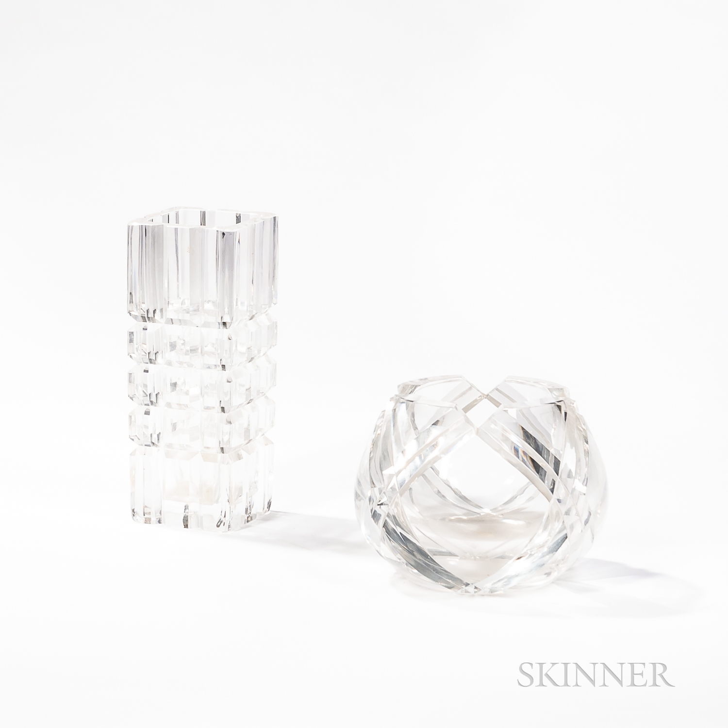 Orrefors Two Orrefors Crystal Vases (Late 20th Century) MutualArt