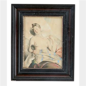 Weiblicher Halbakt - Nikolai Koshelev