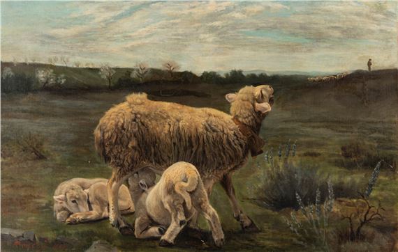 Maternal care by Louis Alexandre Bouché, 1889