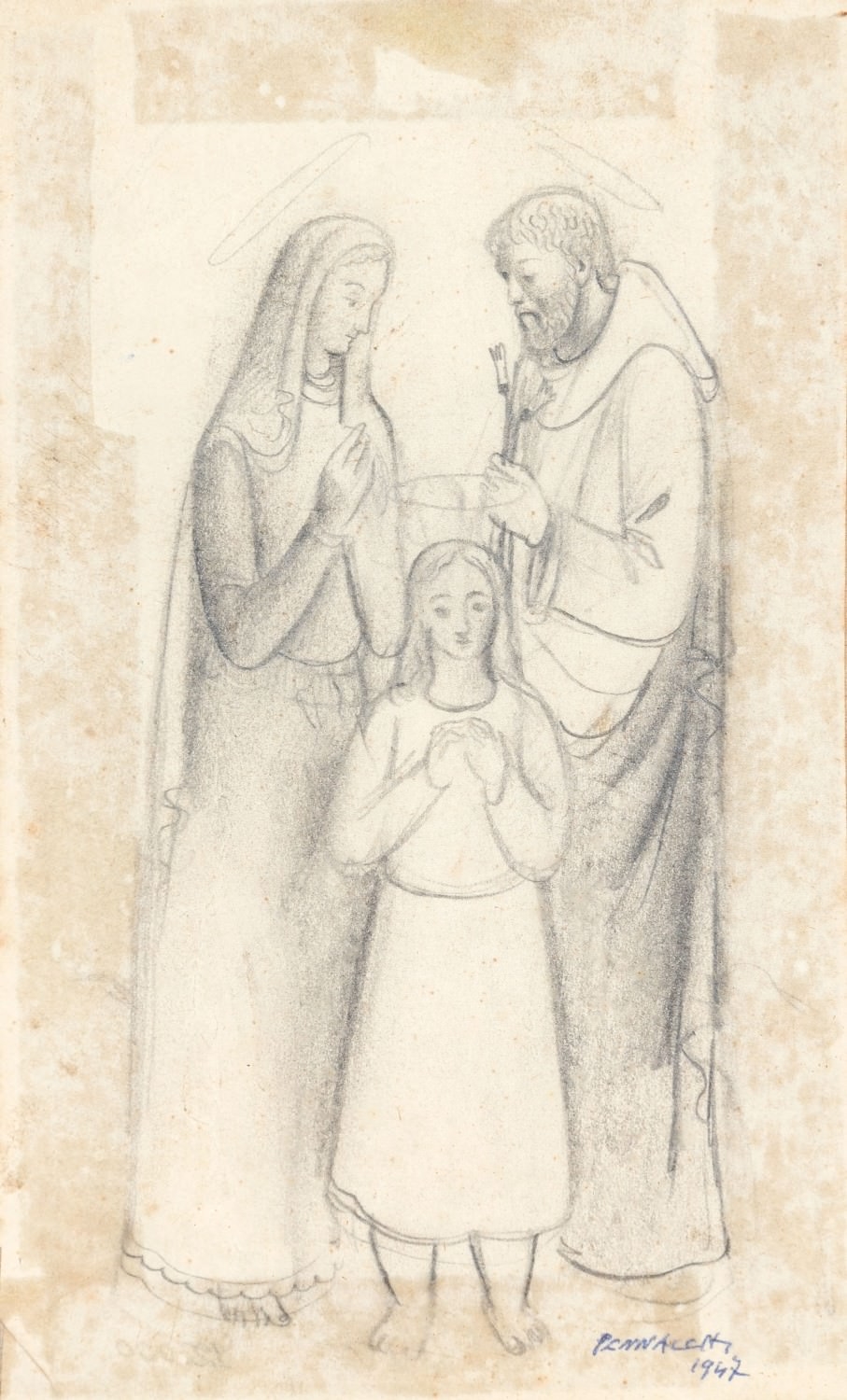Sacra Famiglia by Fulvio Pennacchi, 1947